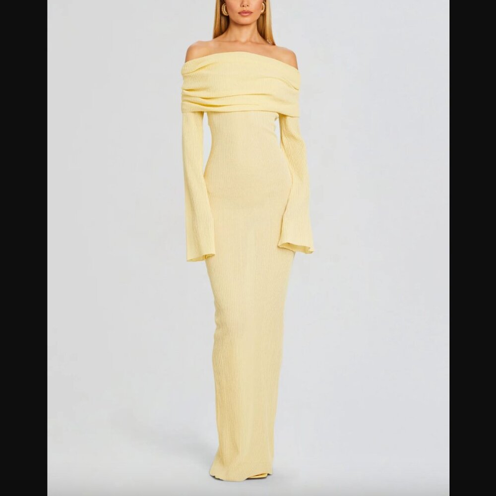 SER.O.YA Galleria Maxi Dress in Butter - LIKE NEW!